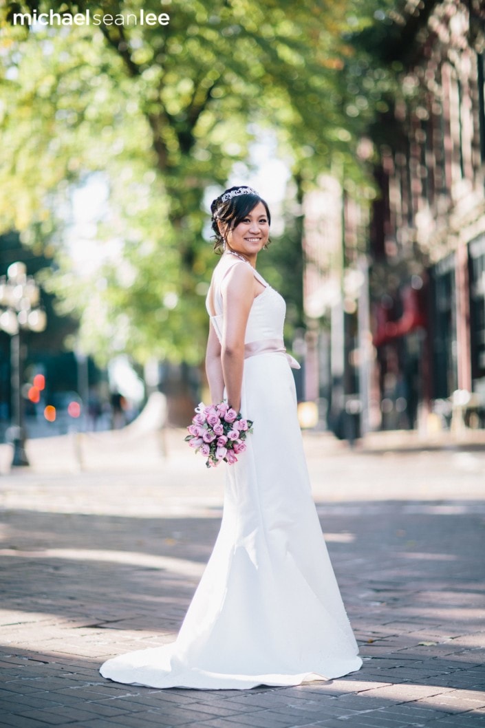 gastown bride portrait