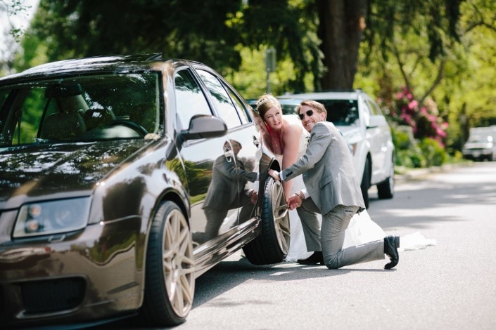 funny wedding photos queen elizabeth park vancouver
