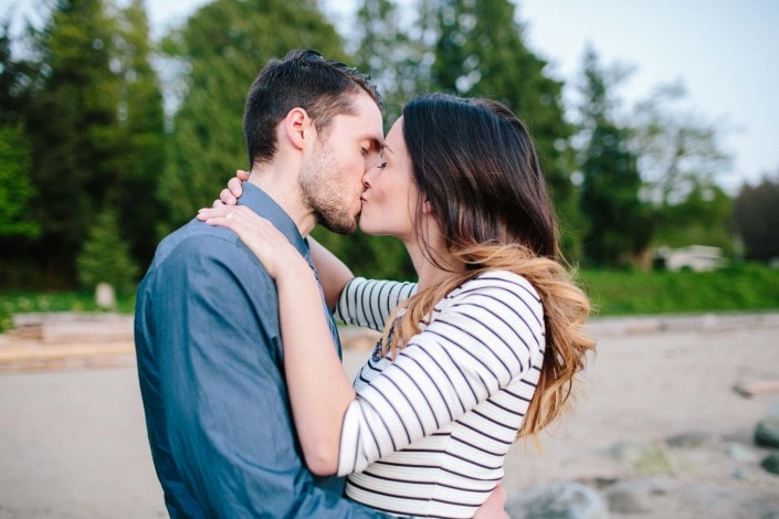 joel & caitlin's stanley park third beach engagement