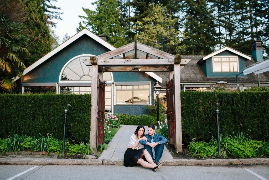 joel & caitlin stanley park tea house engagement