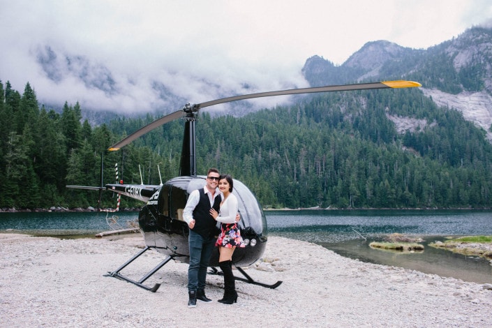 rob & salma's helicopter engagement vancouver