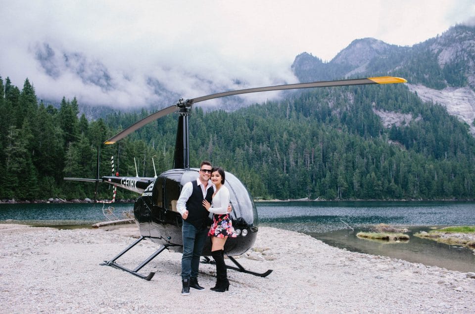 Rob & Salma's Helicopter Engagement in Vancouver