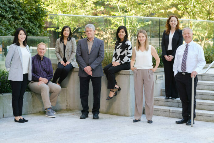 professional business group photo taken in downtown Vancouver
