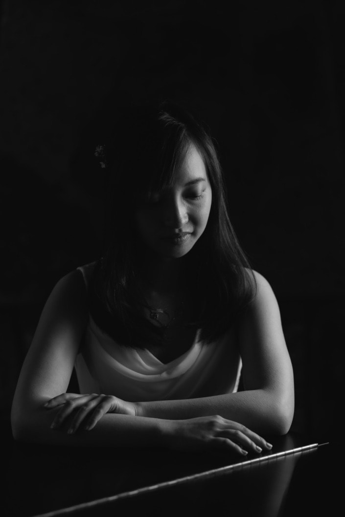 vancouver studio portrait black and white