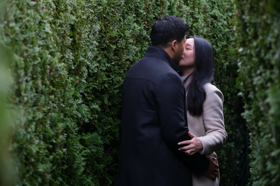 Charles & Ellen's Surprise Engagement Proposal at Vancouver's Vandusen Garden
