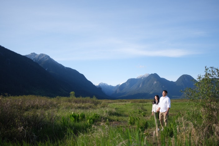 Charles & Ellen Spring Engagement Photos at Pitt Lake