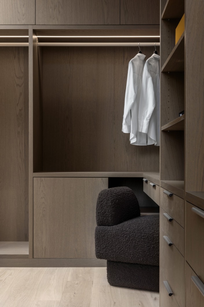 vancouver walk-in closet with natural sky light