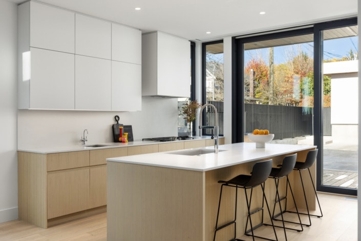 architectural residential interior kitchen photography in custom vancouver home