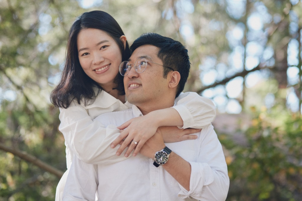 vancouver engagement photographer lighthouse park trail
