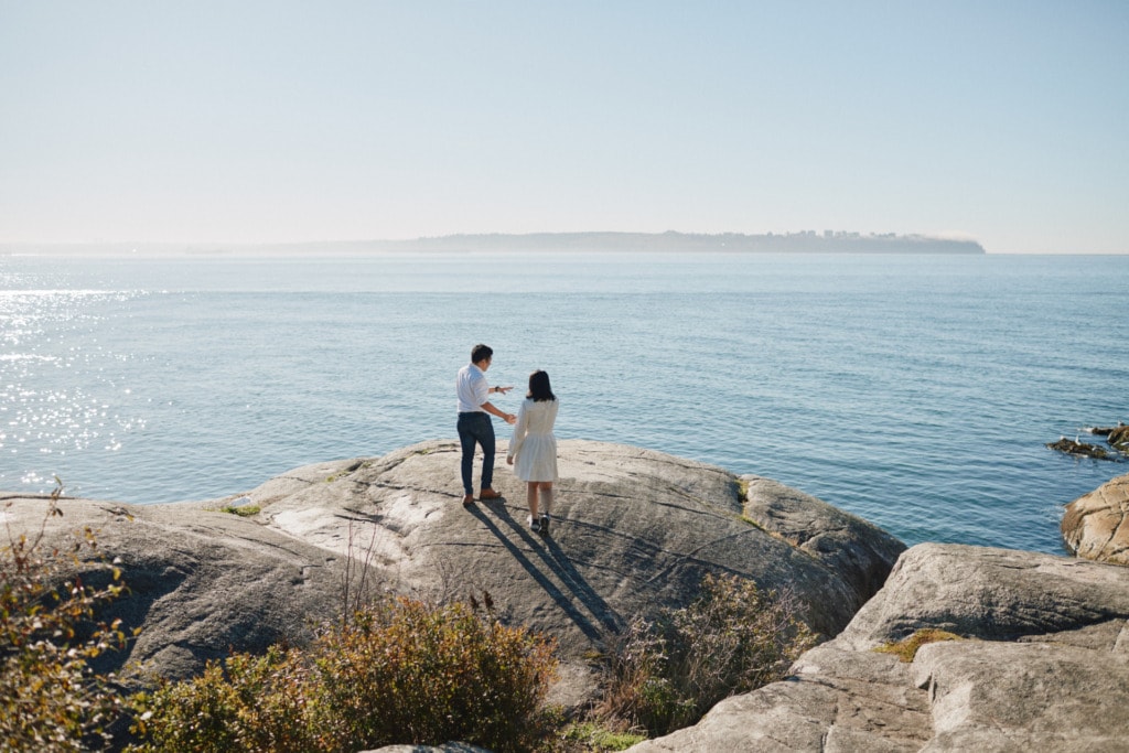 vancouver engagement photographer lighthouse park