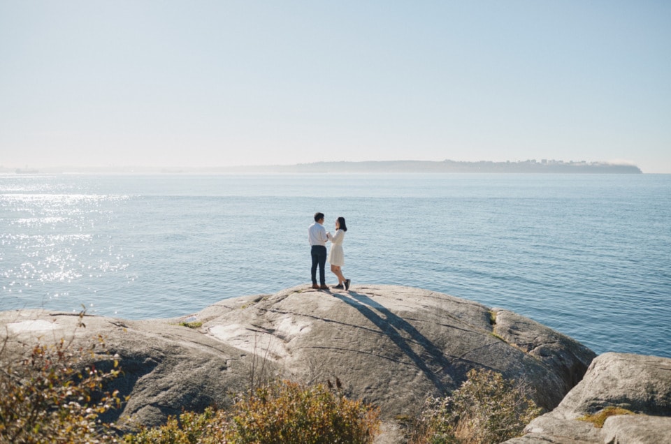 Lighthouse Park Vancouver Engagement - Min & Yunna